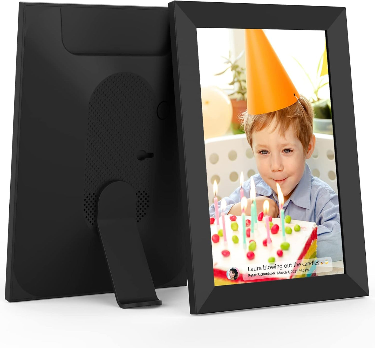 32GB FRAMEO 10.1 Inch Smart WiFi Digital Photo Frame 1280x800 IPS LCD Touch Screen, Auto-Rotate Portrait and Landscape, Built in 32GB Memory, Share Moments Instantly via Frameo App from Anywhere