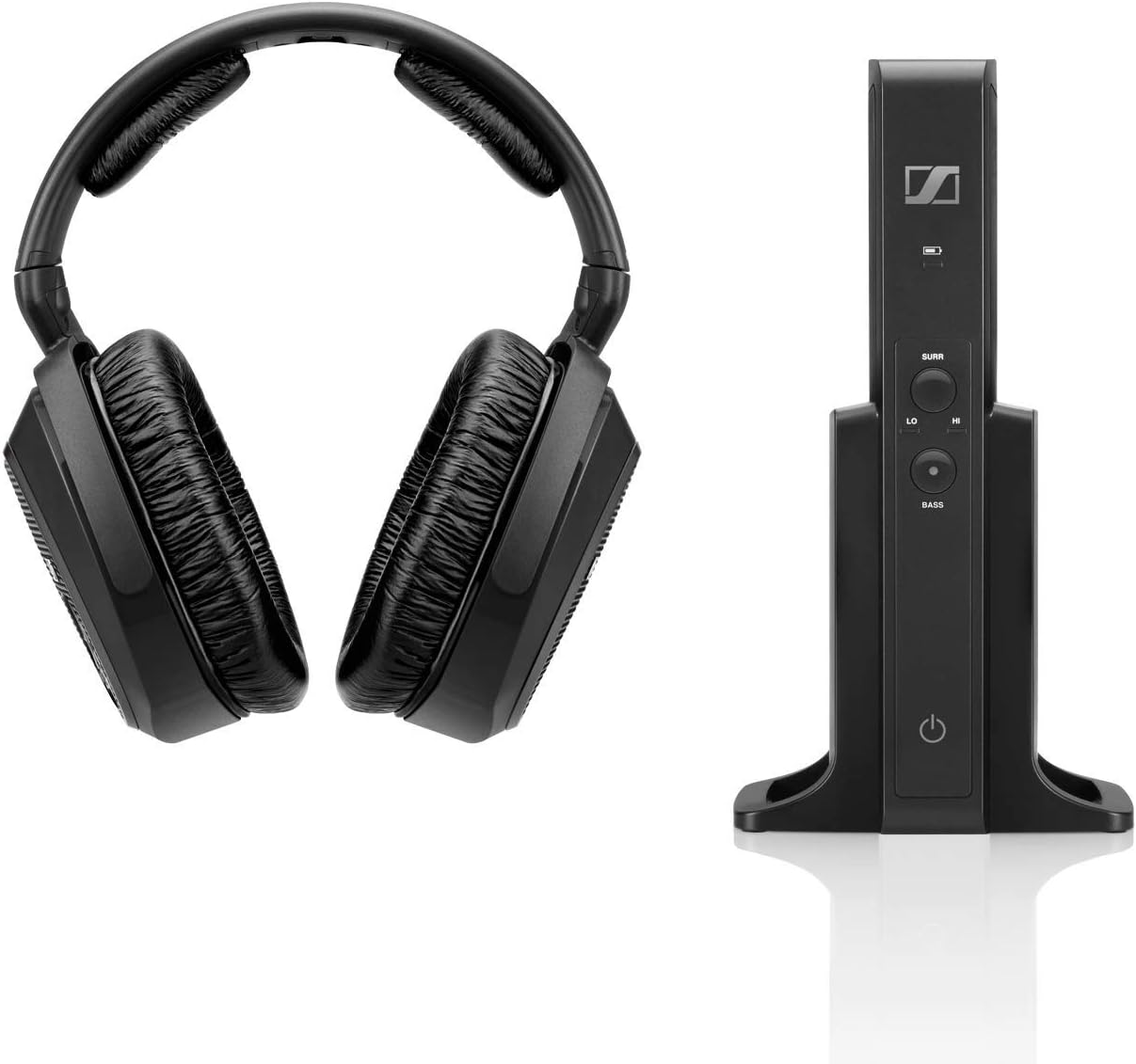 Sennheiser Consumer Audio RS 175 RF Wireless Headphone System for TV Listening with Bass Boost and Surround Sound Modes,Black