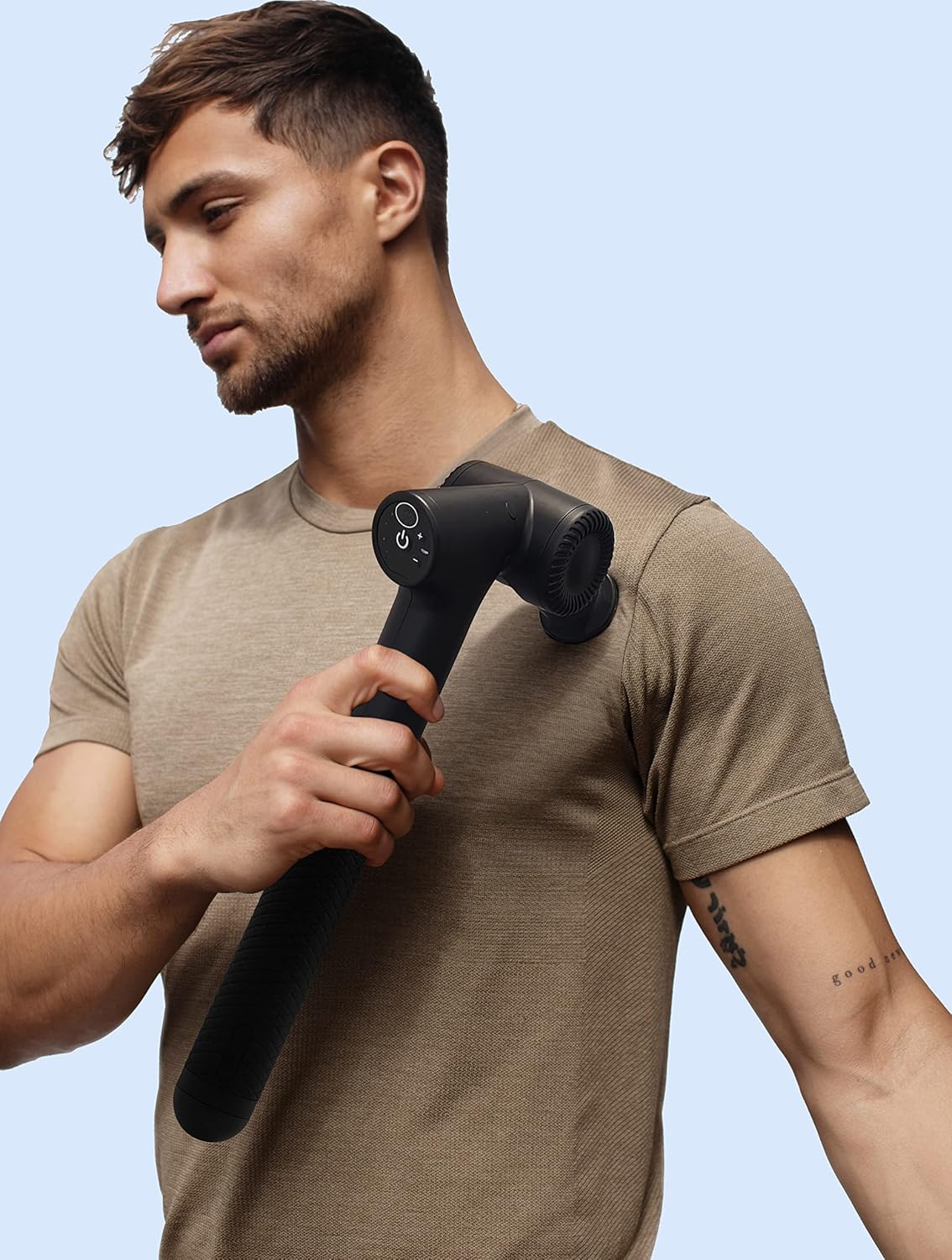 R2 PRO+ Massage Gun - Articulating Deep Tissue Back Massager with Extension Handle and 6X Heads Including Heated Attachment