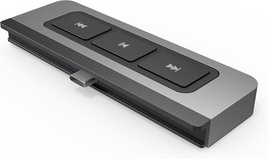 HyperDrive 6-in-1 USB-C Hub with Media Shortcut Buttons for iPad