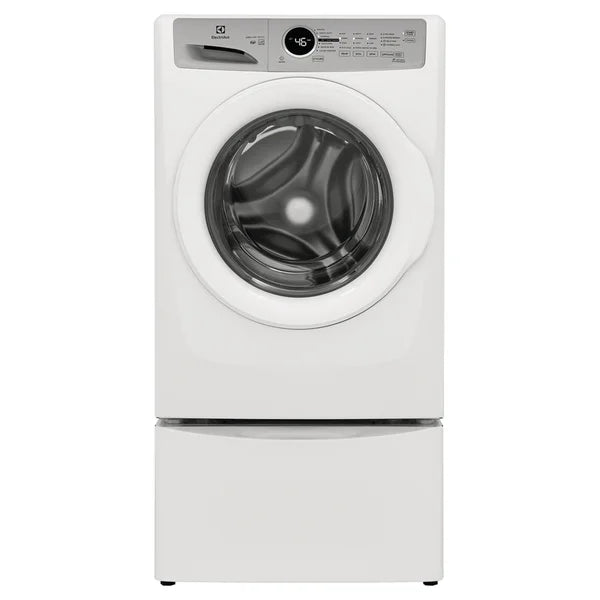 Electrolux 3 Series 4-piece White Front Load Laundry Suite with 5.1 cu. ft. Washer, 8.0 cu. ft. Dryer and 2 Pedestal Storage Drawers