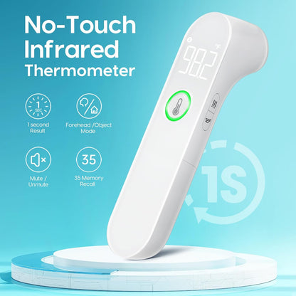 Thermometer for Adults and Kids, Fast Accurate Baby Thermometer, FSA HSA Eligible, Fever Alarm & Mute Mode, Baby Essentials - Lifetime Support