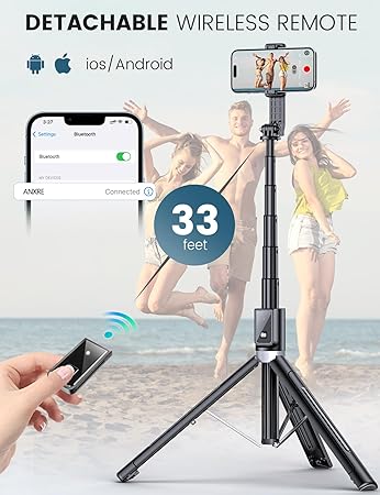 60" Ultimate Phone Tripod Selfie Stick Bundle