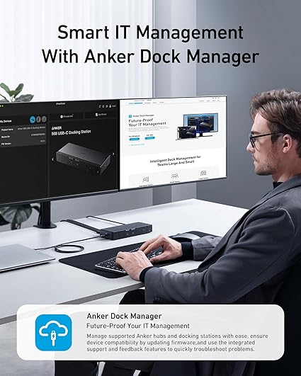 Anker 568 USB-C Docking Station (11-in-1, USB4), Up to 100W Charging for Laptop, 40Gbps Data Transfer, Ethernet, Single 8K, Triple 4K Display, 6 USB Ports for Windows Laptop and More(Gray)