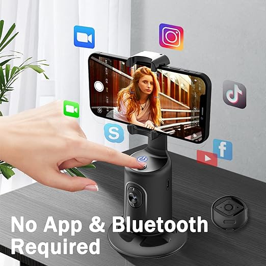 Smart Auto Face Tracking Phone Holder with Remote