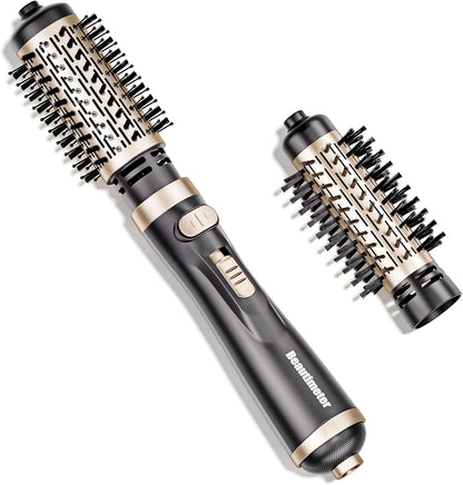 Beautimeter® 3-in-1 Hot Air Styler: Rotating Blow Dryer Brush with 2-Inch and 1.5-Inch Brushes