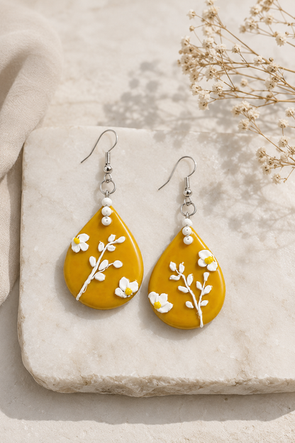Golden Meadow Drops Earrings