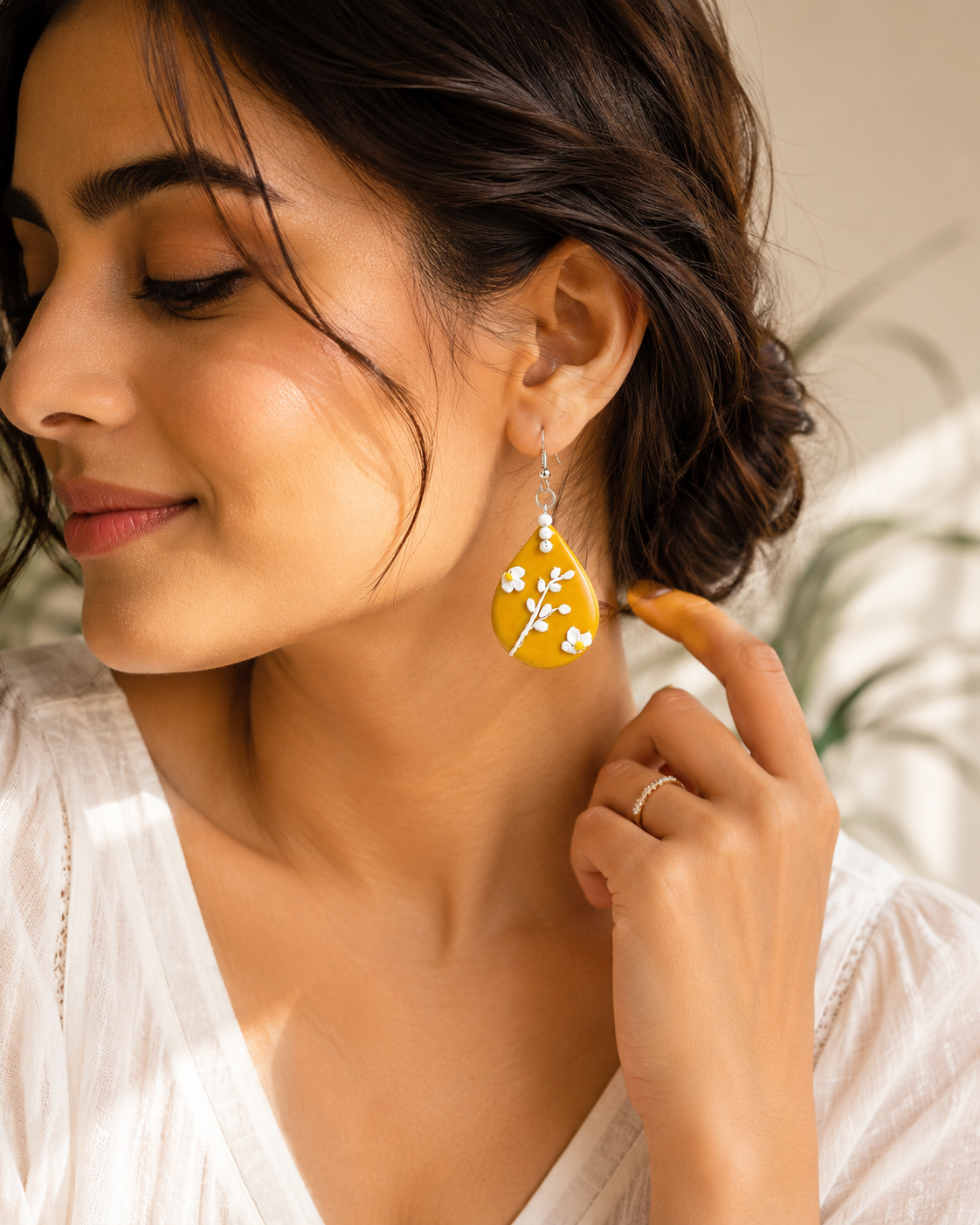 Golden Meadow Drops Earrings