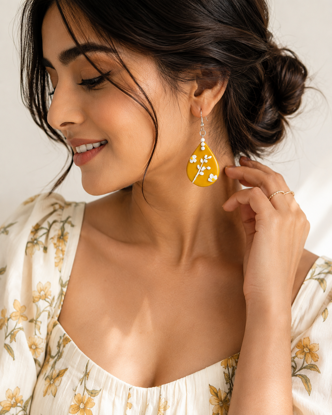 Golden Meadow Drops Earrings