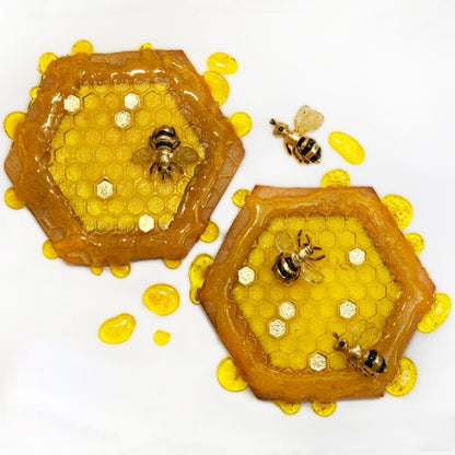 Honeycomb and Bees Textured Moulds