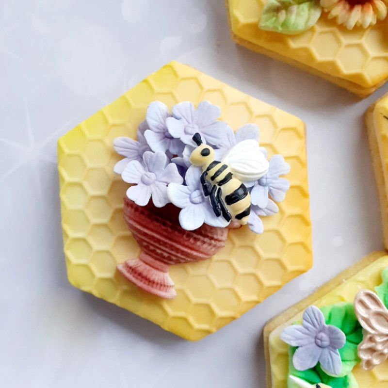 Honeycomb and Bees Textured Moulds