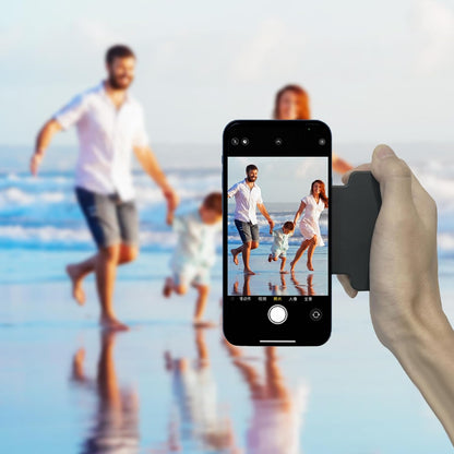 Portable Bluetooth Camera Handle with Wireless Shutter & Charging Stand