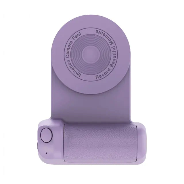 Portable Bluetooth Camera Handle with Wireless Shutter & Charging Stand