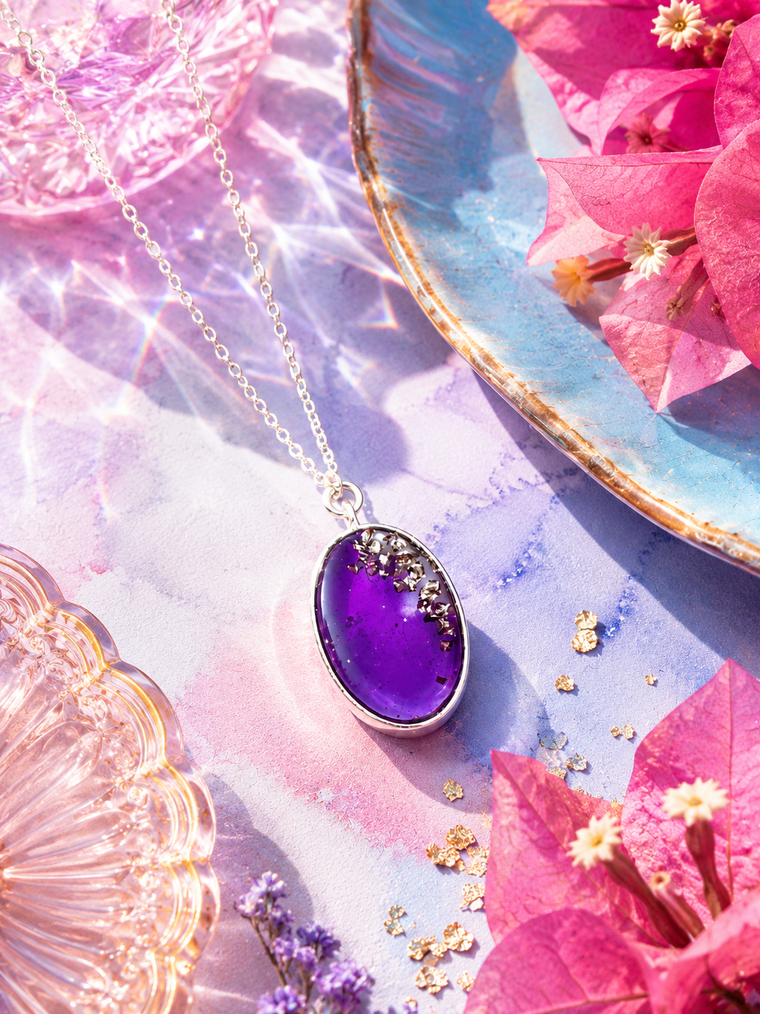 Purple Auroroa Pendant