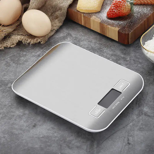 Sleek Stainless Steel Digital Kitchen Scale