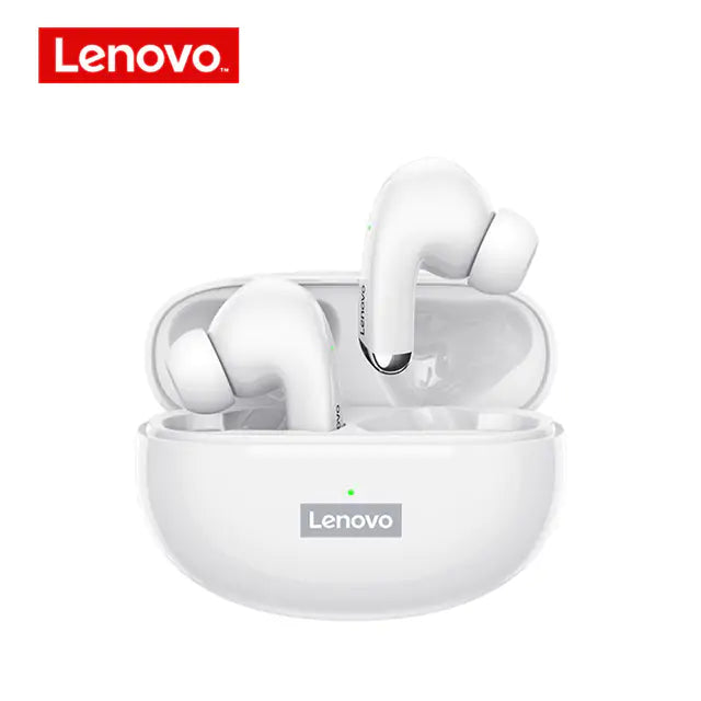 Lenovo LP5 Wireless Earbuds Bluetooth Bluetooth 5.3 - Lightweight In-Ear Headphones with Built-in Microphone, IPX5 Waterproof - Charging Case Included