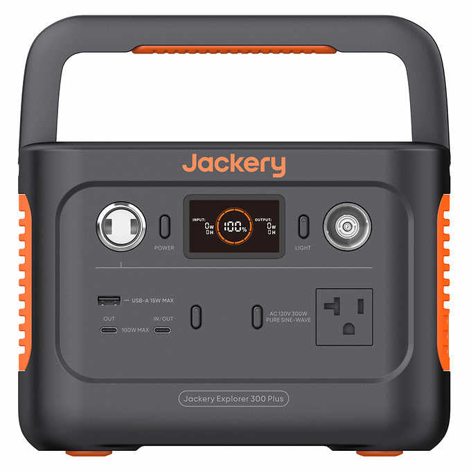 Jackery Explorer 300 Plus and Explorer 1000 Plus Portable Power Station with Two 100W Solar Panel