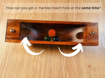 Marble Canoe - Classic Puzzle - Wood Brain Teaser