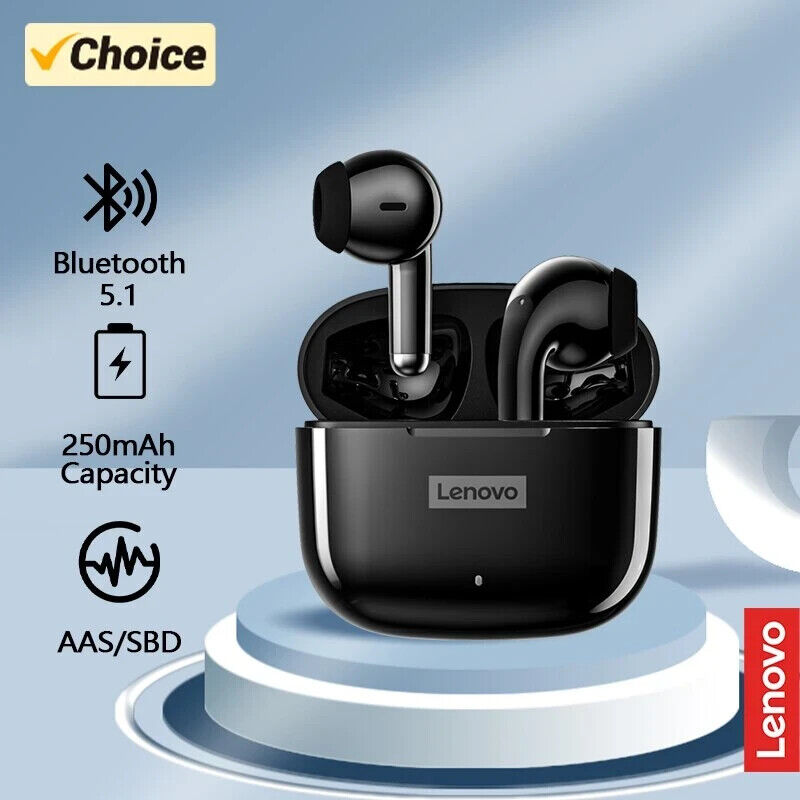 Lenovo LP40 True Wireless Bluetooth Earbuds with Touch Control