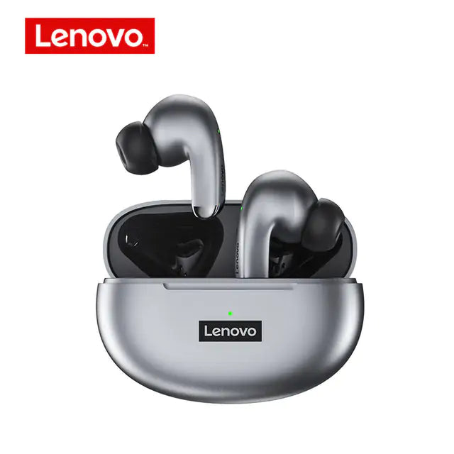 Lenovo LP5 Wireless Earbuds Bluetooth Bluetooth 5.3 - Lightweight In-Ear Headphones with Built-in Microphone, IPX5 Waterproof - Charging Case Included