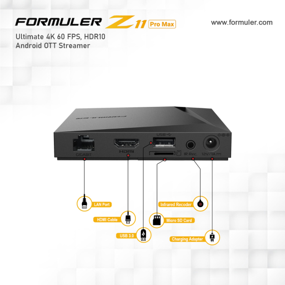 Formuler Z11 Pro Max 4K Android Media Streamer